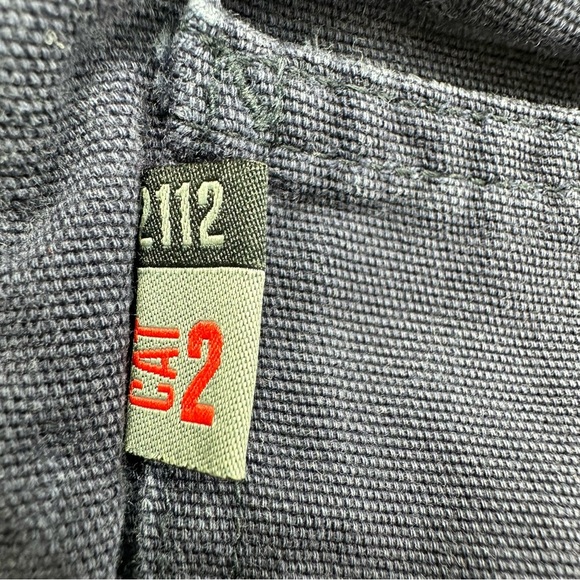 Men’s Carhartt FR Cat 2 2112 Blue Cargo Work Pants Size 54x30 Flame Resistant - Picture 5 of 12
